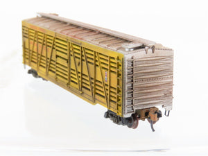N Scale Atlas 3543 UP Union Pacific 50' Stock Car #40356 Weathered