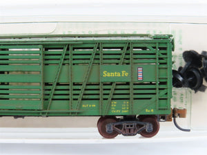N Micro-Trains/Kadee Blue Label 35074 ATSF 40' Stock Car #68642 Weathered