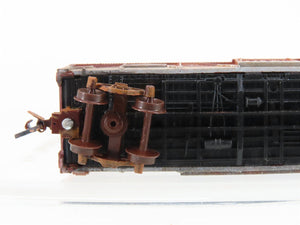 N Scale Atlas 2418 CN Canadian National Stock Car #173538 Weathered