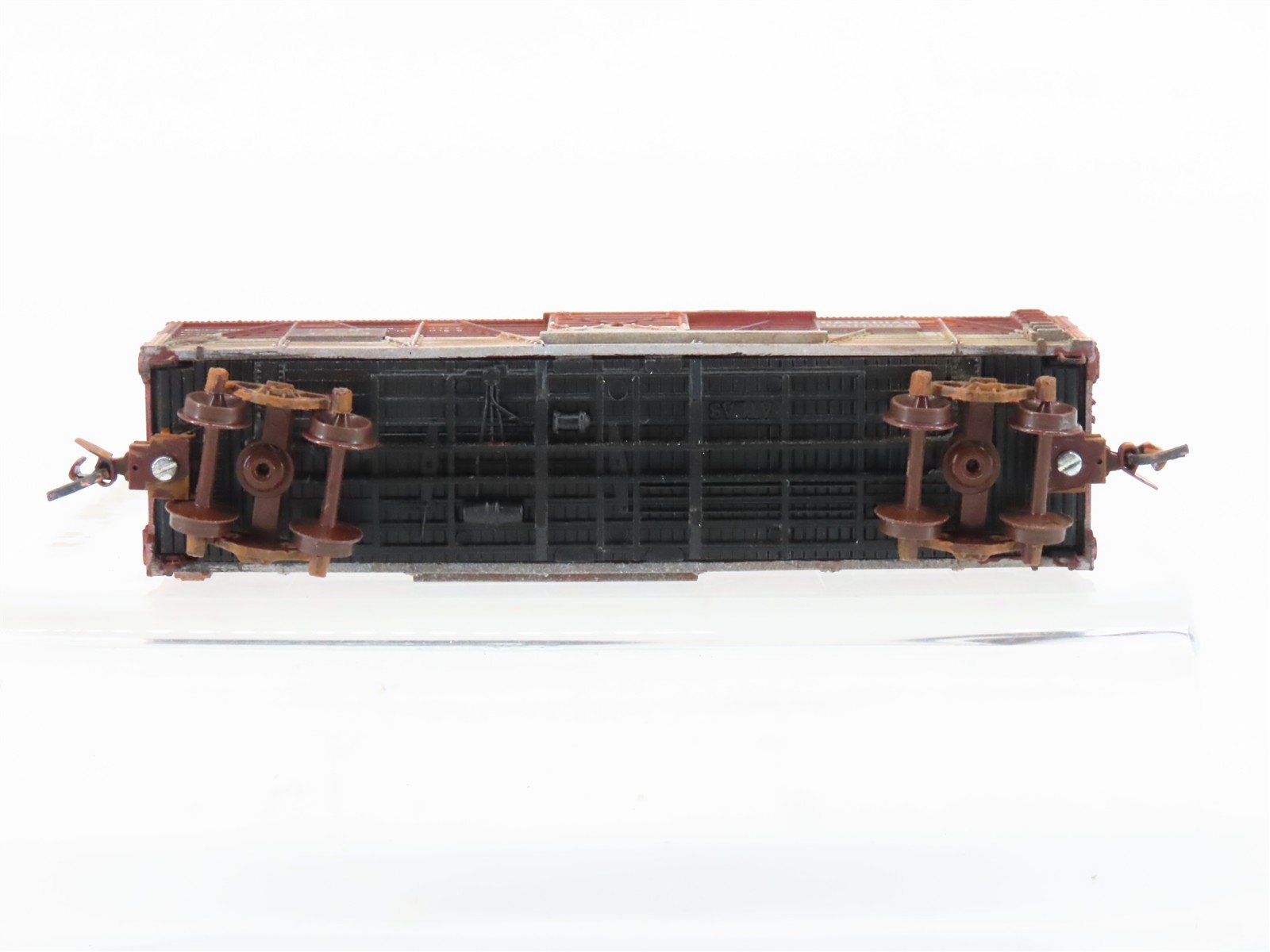 N Scale Atlas 2418 CN Canadian National Stock Car #173538 Weathered
