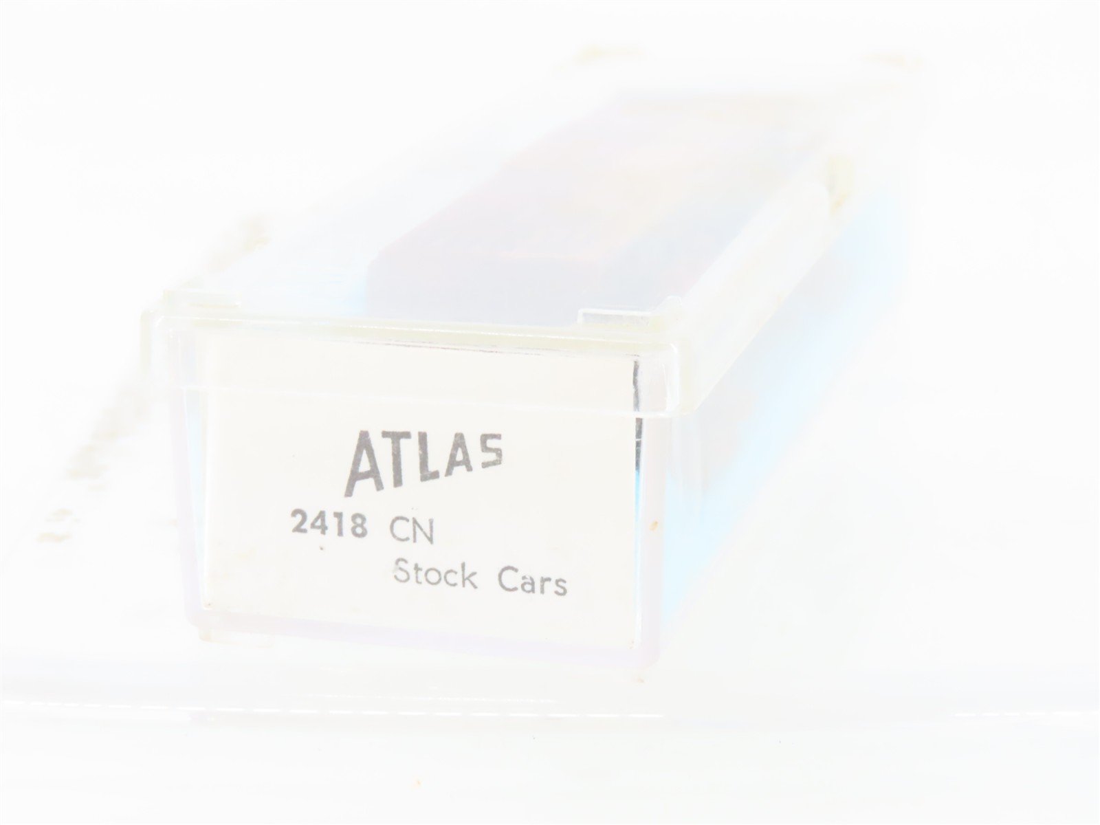 N Scale Atlas 2418 CN Canadian National Stock Car #173538 Weathered
