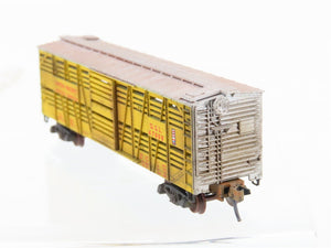 N Scale Micro-Trains/Kadee 35011 UP Union Pacific 40' Stock Car #47999 Weathered