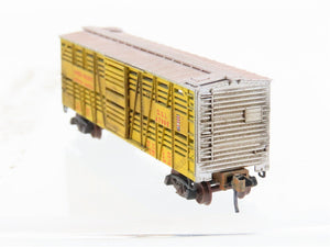 N Scale Micro-Trains/Kadee 35011 UP Union Pacific 40' Stock Car #47999 Weathered