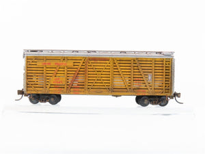 N Scale Con-Cor UP Union Pacific 40' Stock Car #47845 Weathered