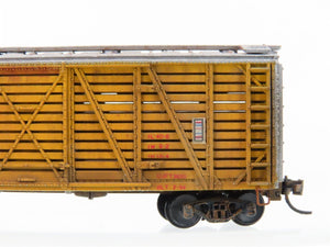N Scale Con-Cor UP Union Pacific 40' Stock Car #47845 Weathered