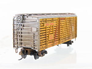 N Scale Con-Cor UP Union Pacific 40' Stock Car #47845 Weathered