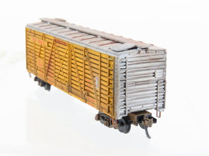 N Scale Con-Cor UP Union Pacific 40' Stock Car #47845 Weathered