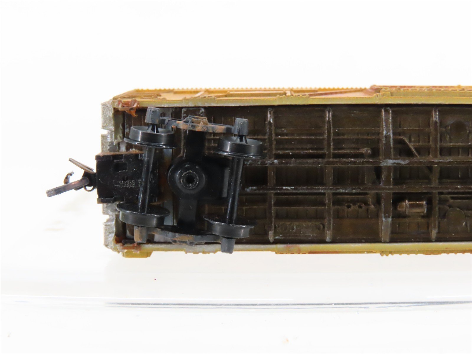 N Scale Con-Cor UP Union Pacific 40' Stock Car #47845 Weathered