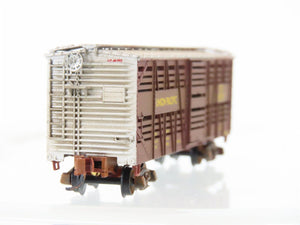 N Micro-Trains MTL 03500120 UP Union Pacific 40' Stock Car #48199D Weathered