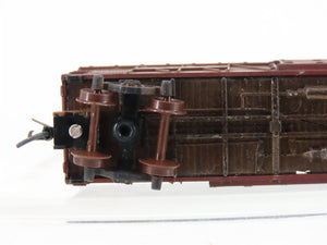 N Micro-Trains/Kadee Blue Label 35077 ATSF 40' Stock Car #50632 Weathered