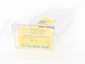 N Micro-Trains/Kadee Blue Label 35077 ATSF 40' Stock Car #50632 Weathered