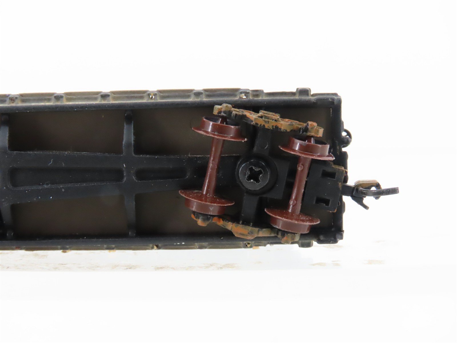 N Scale Athearn RTR 10848 NP Northern Pacific 53' Flatcar #62929 wLoad Weathered