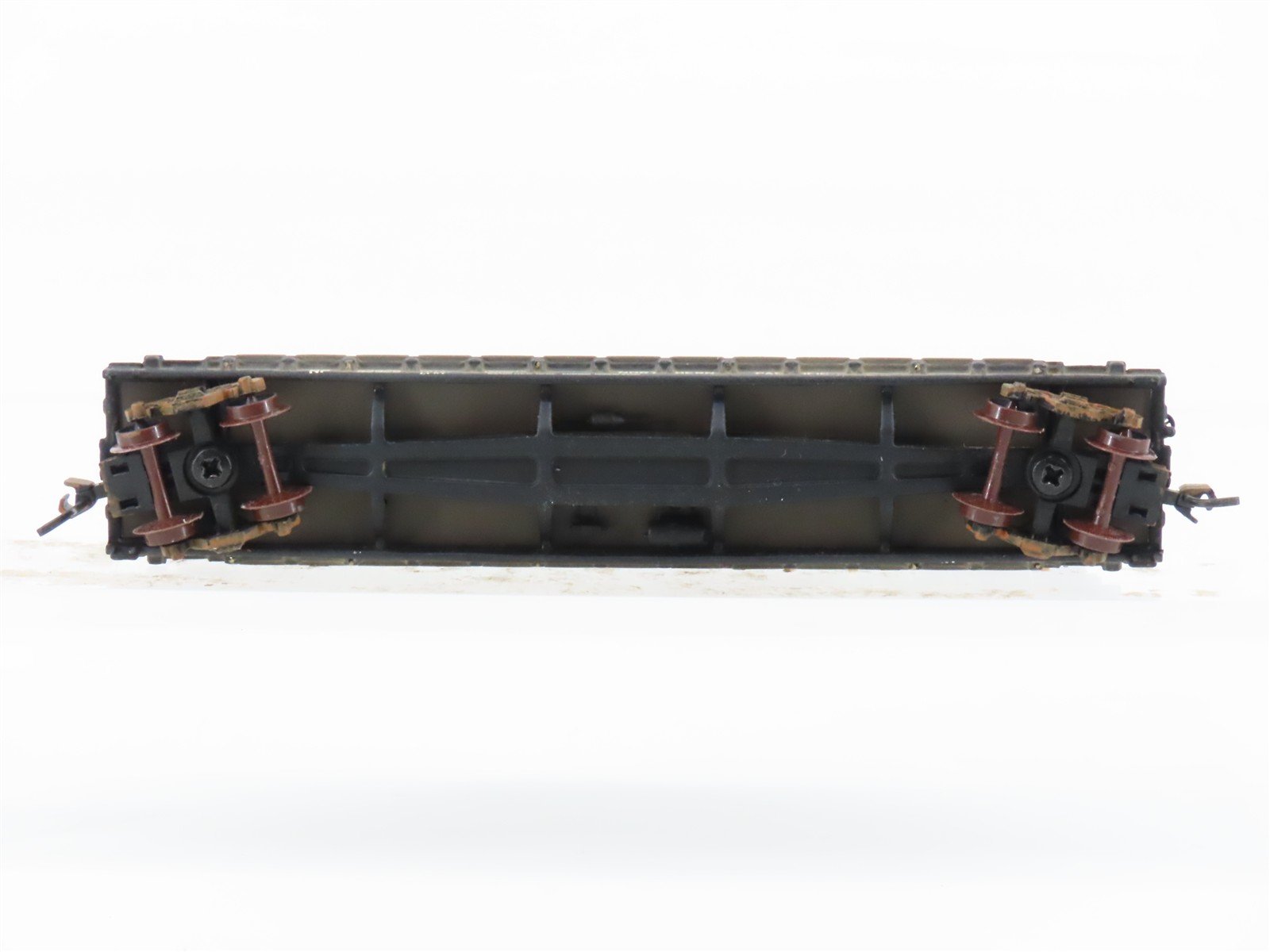 N Scale Athearn RTR 10848 NP Northern Pacific 53' Flatcar #62929 wLoad Weathered