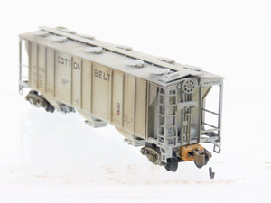 N Scale Athearn RTR 11426 SSW Cotton Belt 3-Bay Covered Hopper #76111 Weathered