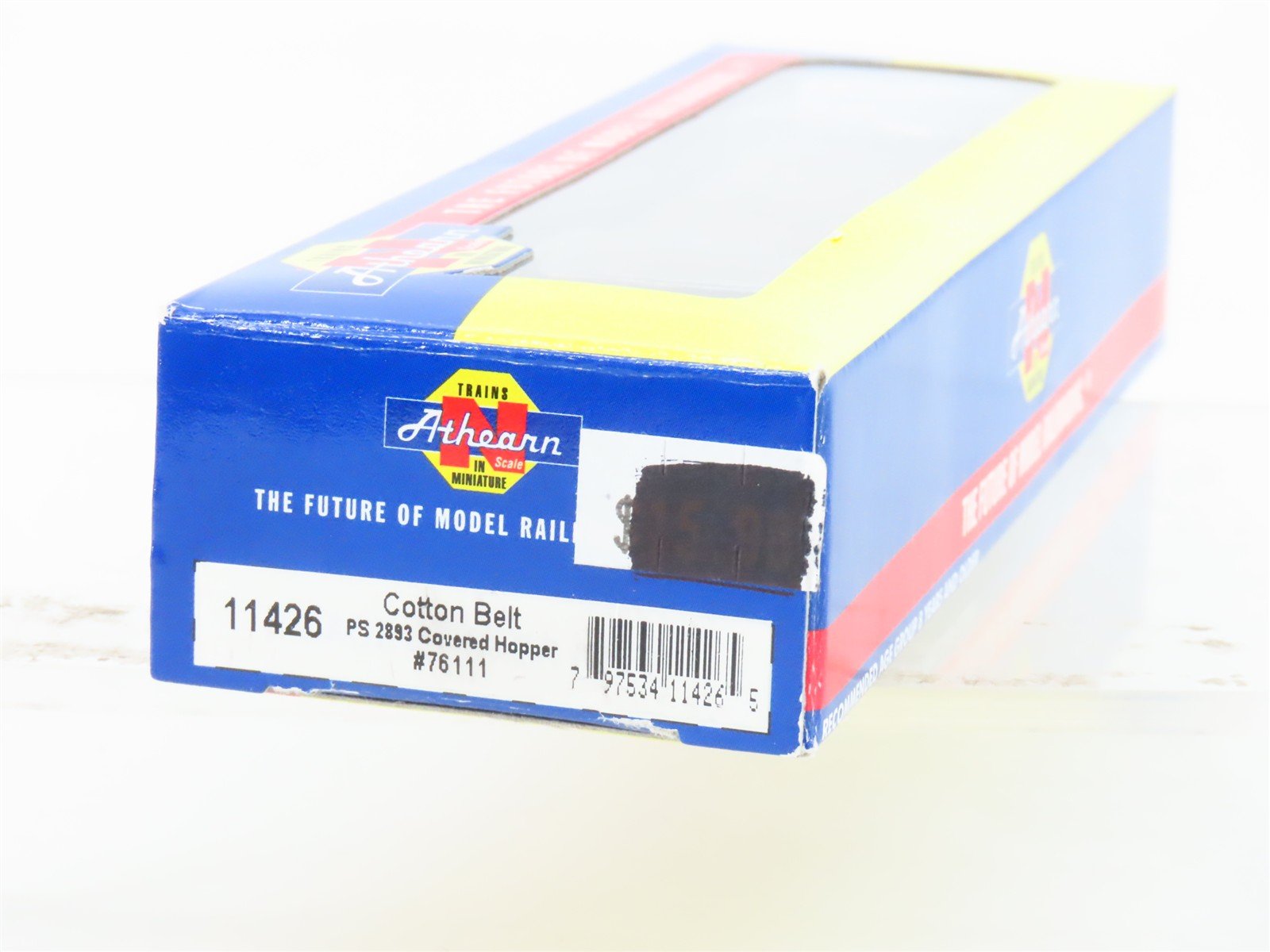 N Scale Athearn RTR 11426 SSW Cotton Belt 3-Bay Covered Hopper #76111 Weathered