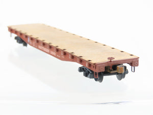N Scale Atlas 38111 Southern 50' Flatcar wStakes #51861 Weathered