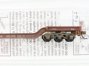N Scale Micro-Trains MTL 109040 ATSF Depressed Center Flatcar #90000 Weathered