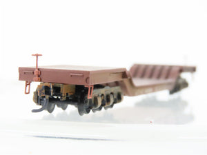 N Scale Micro-Trains MTL 109040 ATSF Depressed Center Flatcar #90000 Weathered