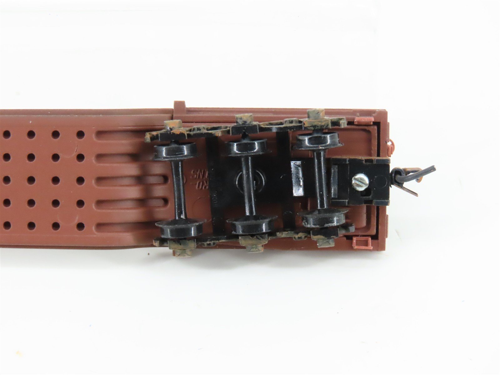 N Scale Micro-Trains MTL 109040 ATSF Depressed Center Flatcar #90000 Weathered