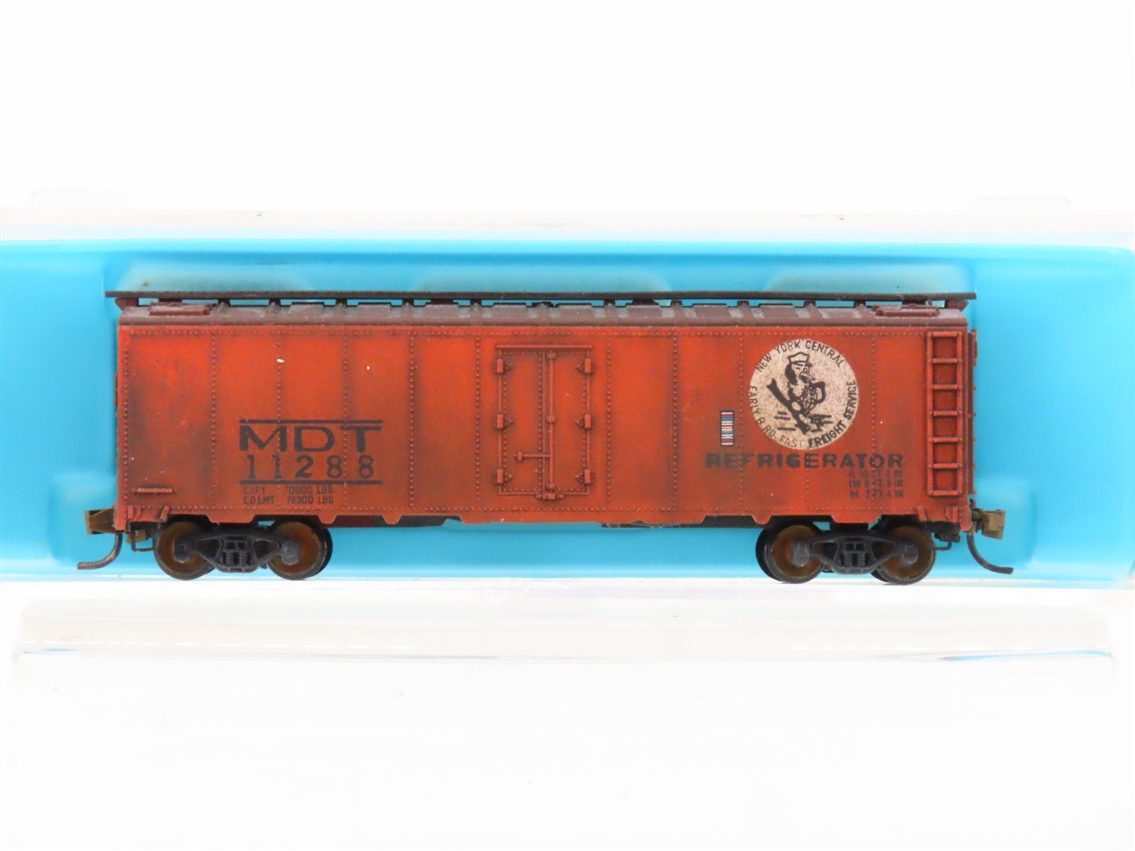 N Scale Atlas 2395 MDT New York Central Reefer Car #11288 Weathered