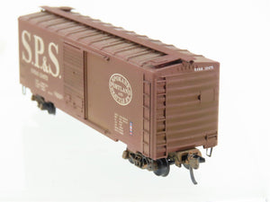 N Scale Deluxe 142403 SPS Spokane Portland Seattle 40' Boxcar #13475 Weathered
