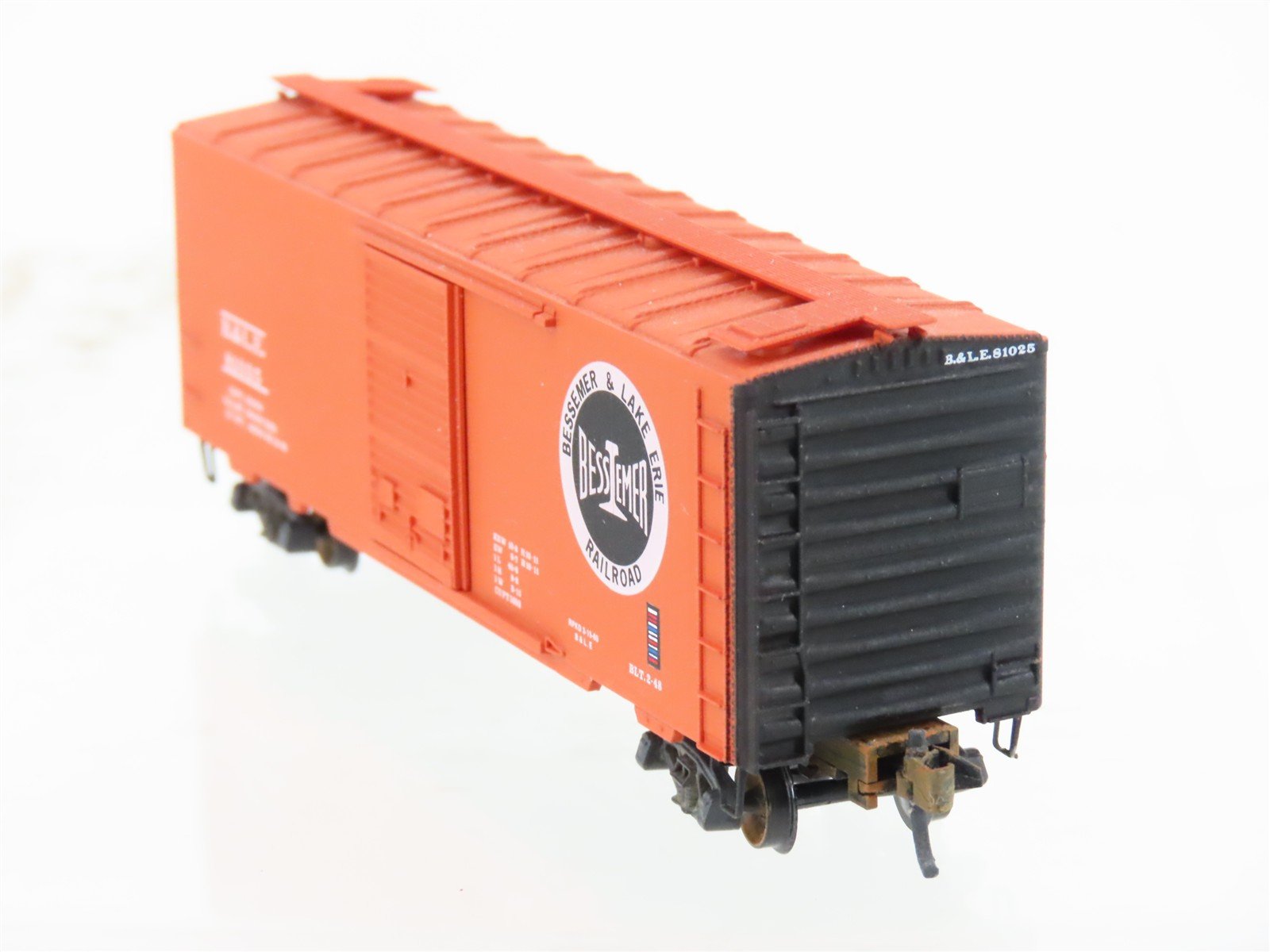 N Scale Micro-Trains/Kadee 20940 B&LE Railway 40' Boxcar #81025 Weathered