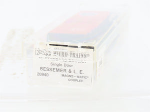 N Scale Micro-Trains/Kadee 20940 B&LE Railway 40' Boxcar #81025 Weathered