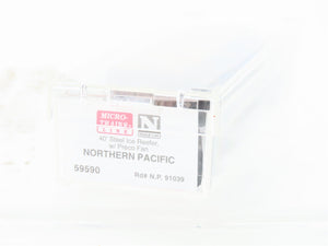 N Scale Micro-Trains MTL 59590 NP Northern Pacific 40' Reefer #91039 Weathered