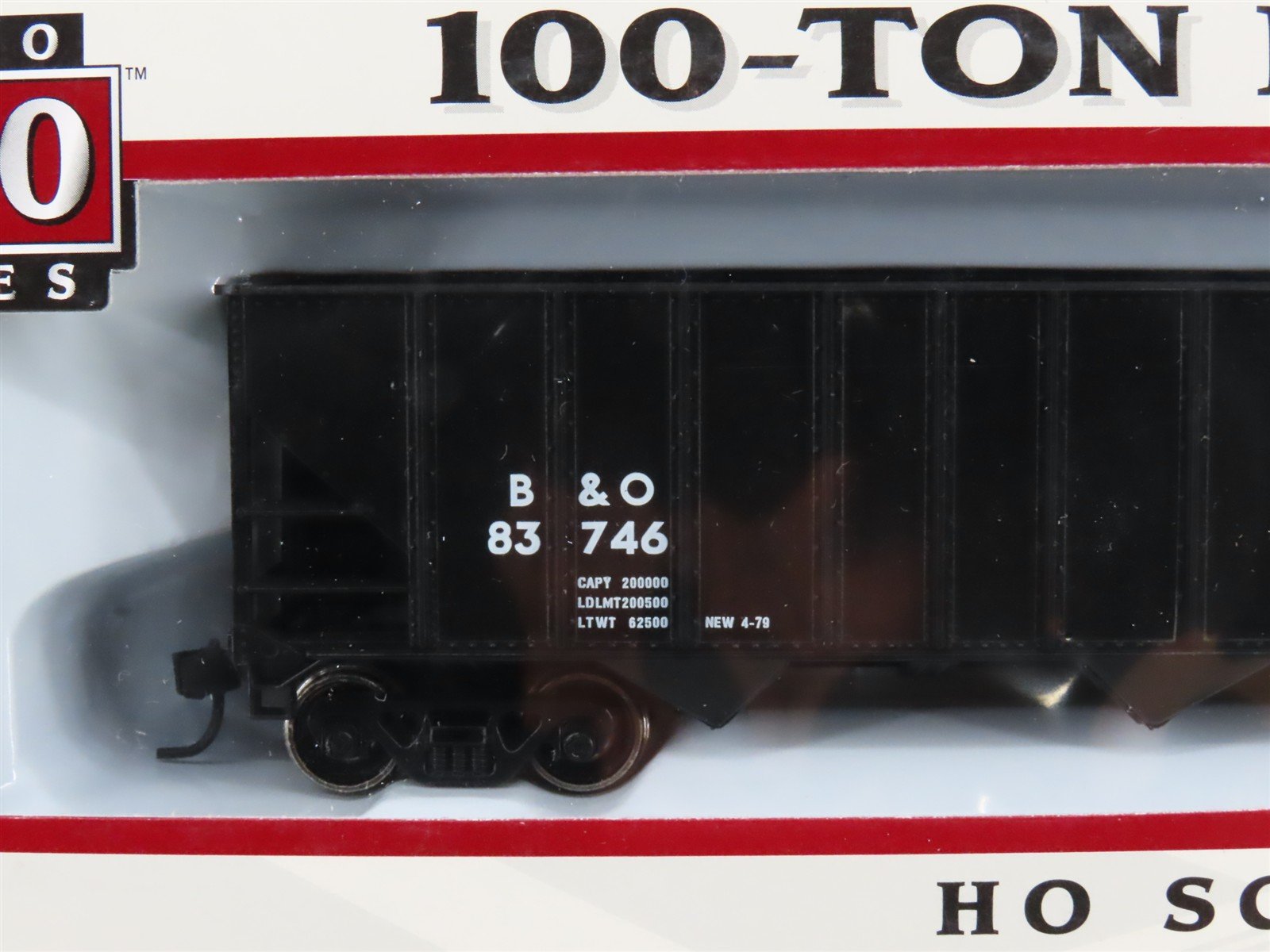 HO Scale PROTO 1000 23935 B&O Baltimore & Ohio Railroad 3-Bay Open Hopper #83746