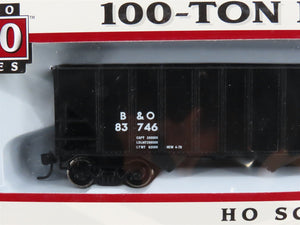 HO Scale PROTO 1000 23935 B&O Baltimore & Ohio Railroad 3-Bay Open Hopper #83746