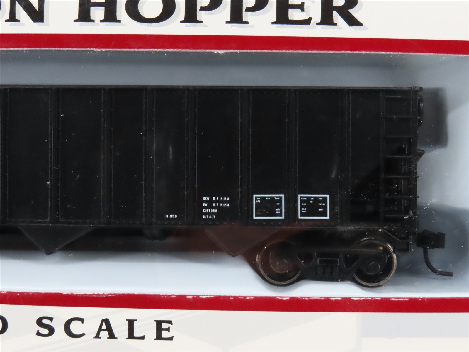 HO Scale PROTO 1000 23934 B&O Baltimore & Ohio Railroad 3-Bay Open Hopper #82967