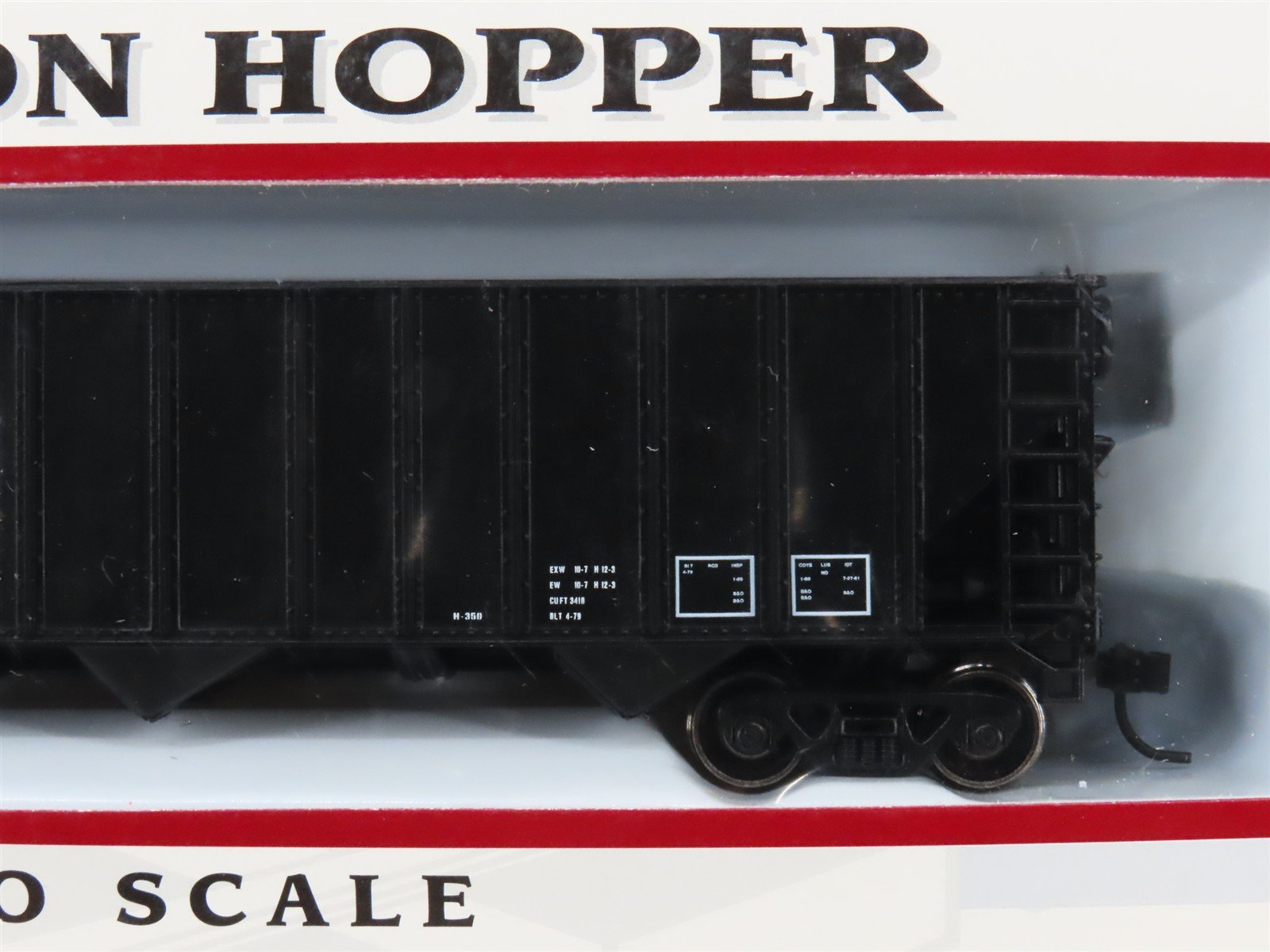 HO Scale PROTO 1000 23933 B&O Baltimore & Ohio Railroad 3-Bay Open Hopper #82541