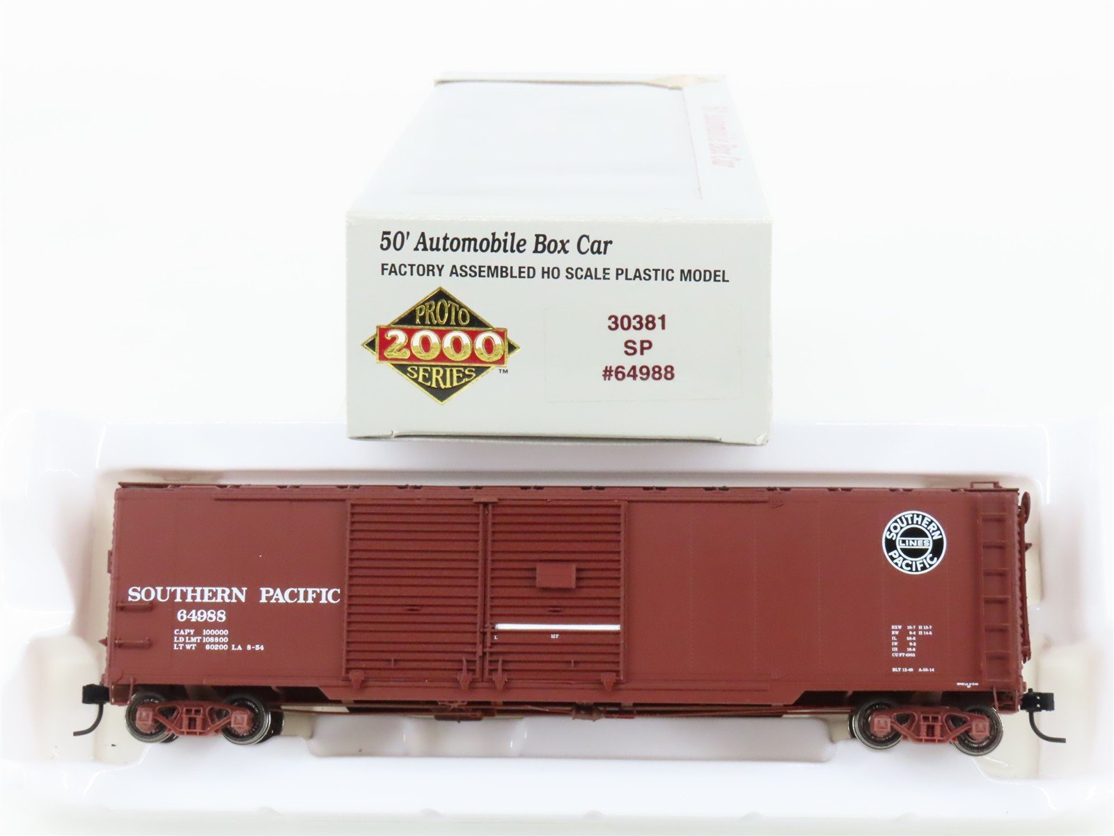 HO Scale PROTO 2000 30381 SP Southern Pacific 50' Automobile Box Car #64988