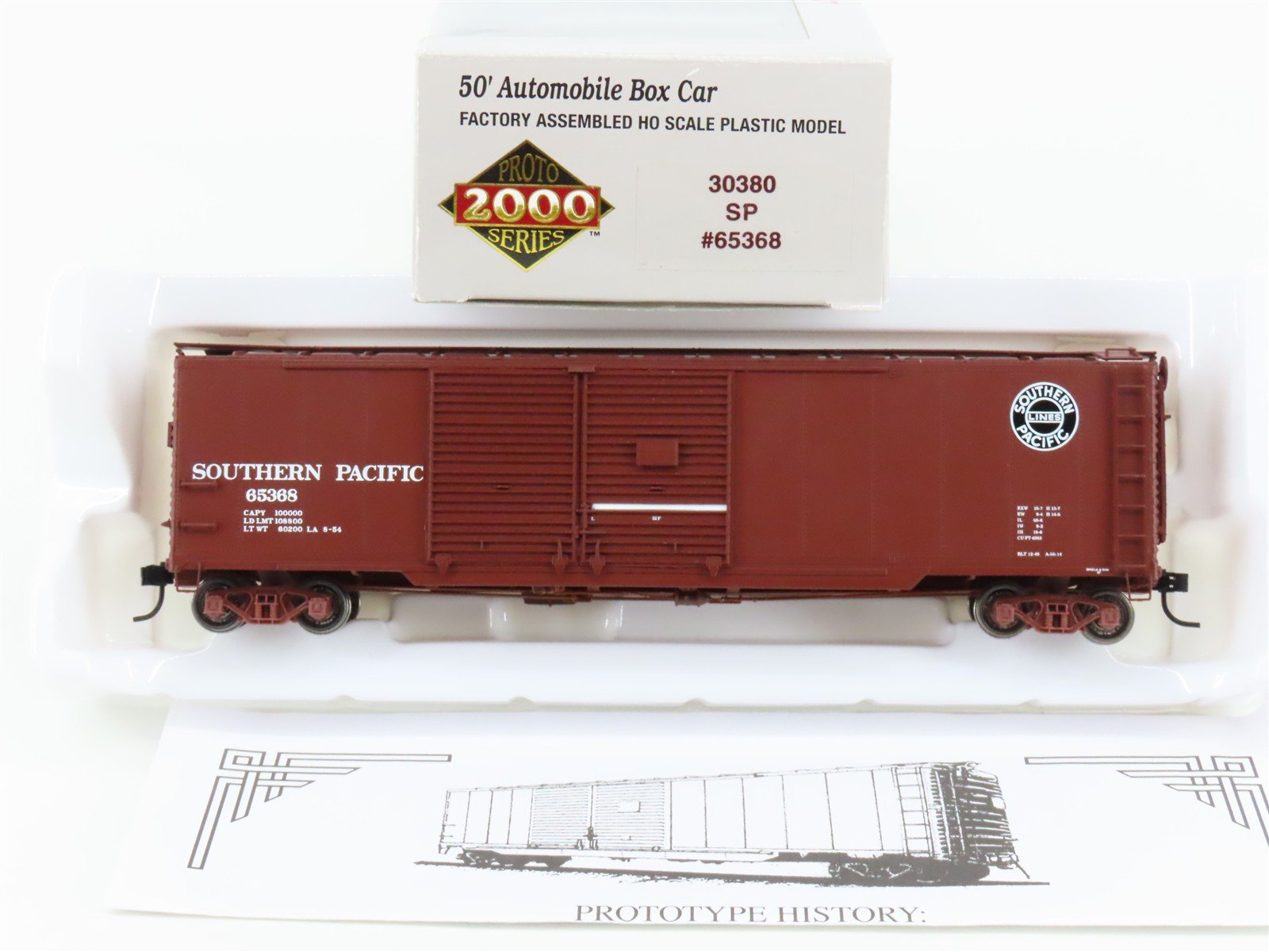 HO Scale PROTO 2000 30380 SP Southern Pacific 50' Automobile Box Car #65368