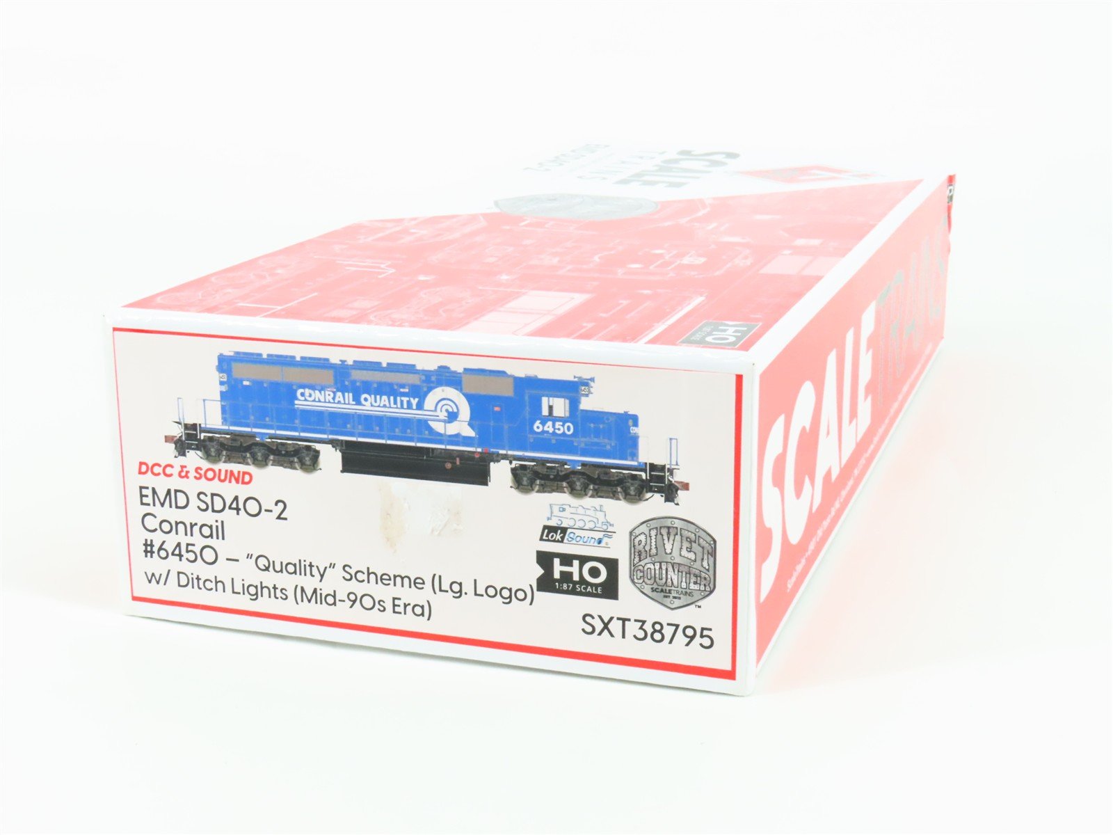 HO Scaletrains SXT38795 CR Conrail Quality SD40-2 Diesel #6450 w/ DCC & Sound