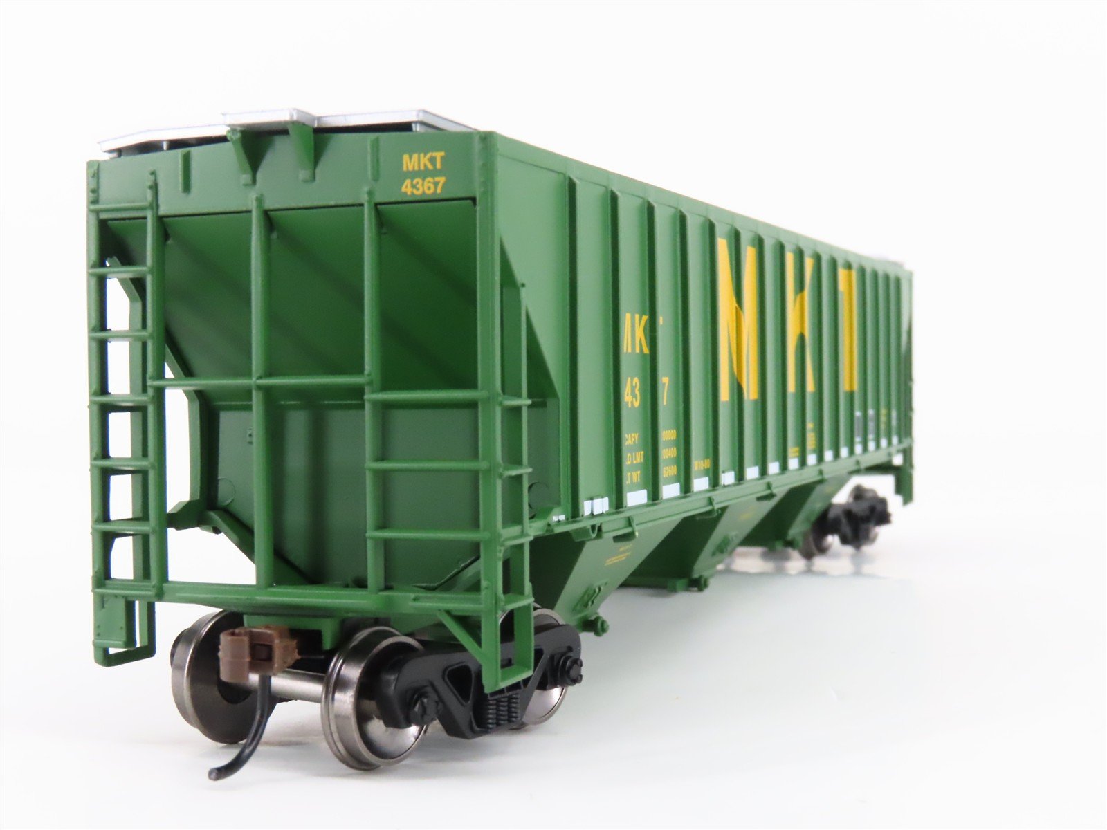 HO Scale Athearn ATH18787 MKT Missouri Kansas Texas 3-Bay Covered Hopper #4367