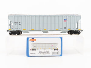 HO Scale Athearn ATH81567 DRGW Rio Grande 54' 3-Bay Covered Hopper #15630