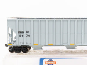 HO Scale Athearn ATH81567 DRGW Rio Grande 54' 3-Bay Covered Hopper #15630