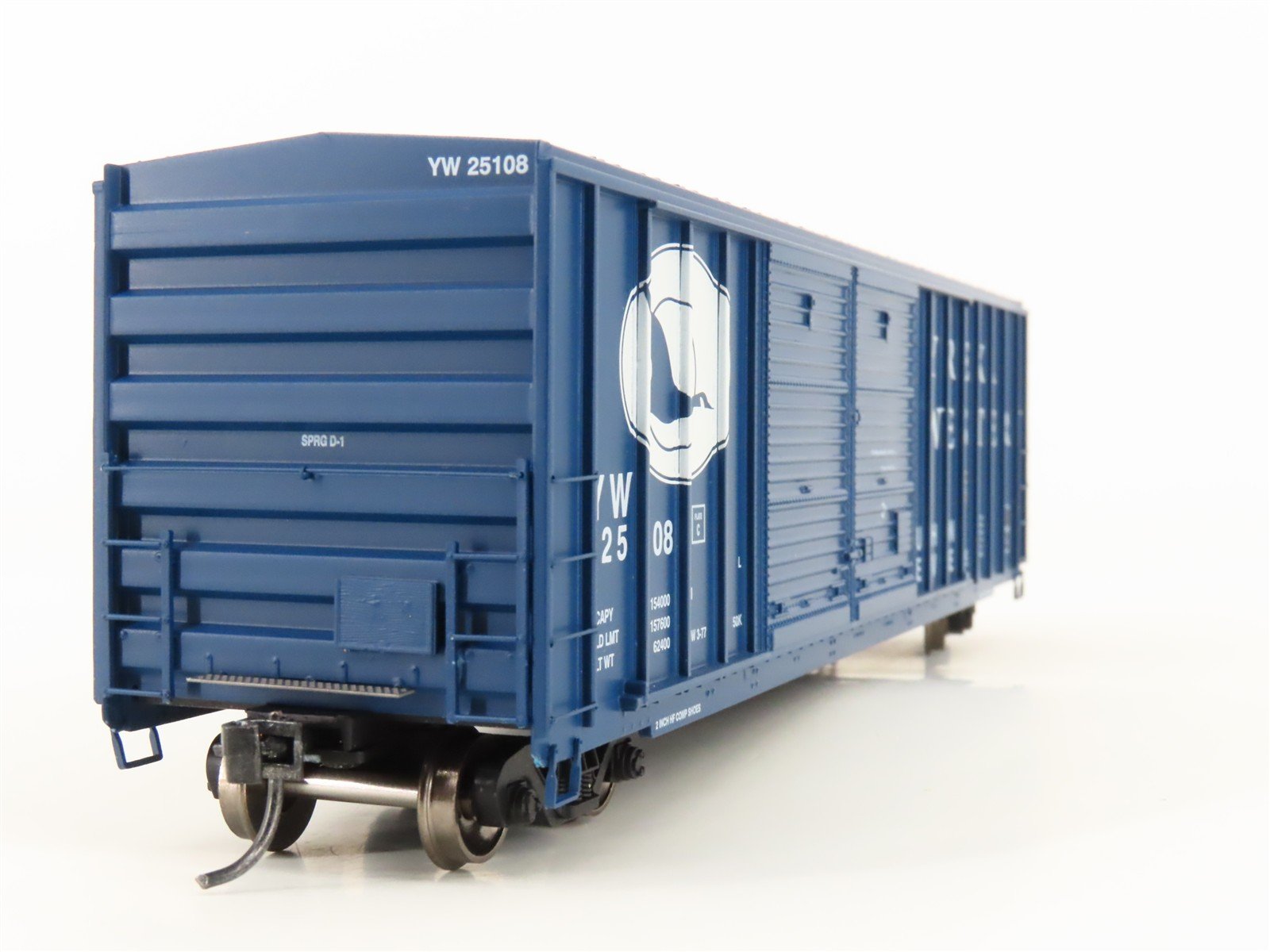 HO Scale Athearn ATH98516 YW Yreka Western 50' Double Door Box Car #25108