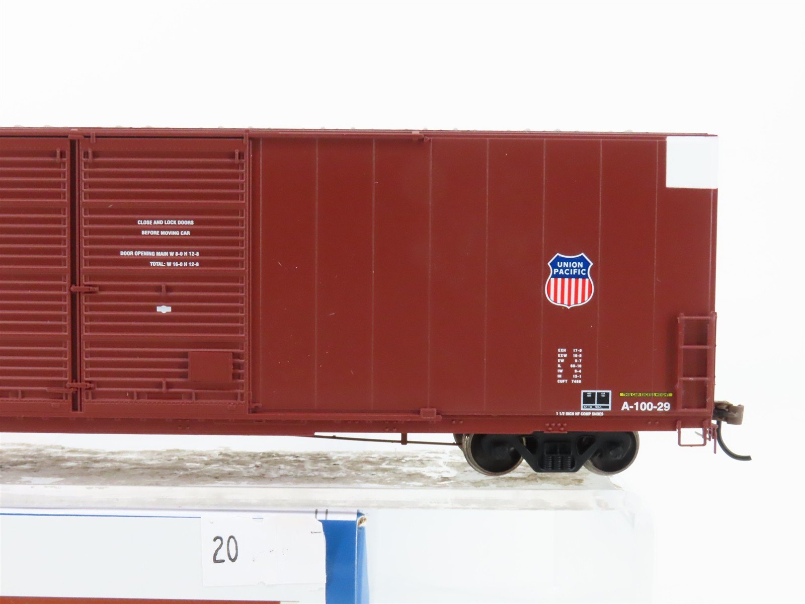 HO Scale Athearn ATH90584 UP Union Pacific 60' High Cube Box Car #961132