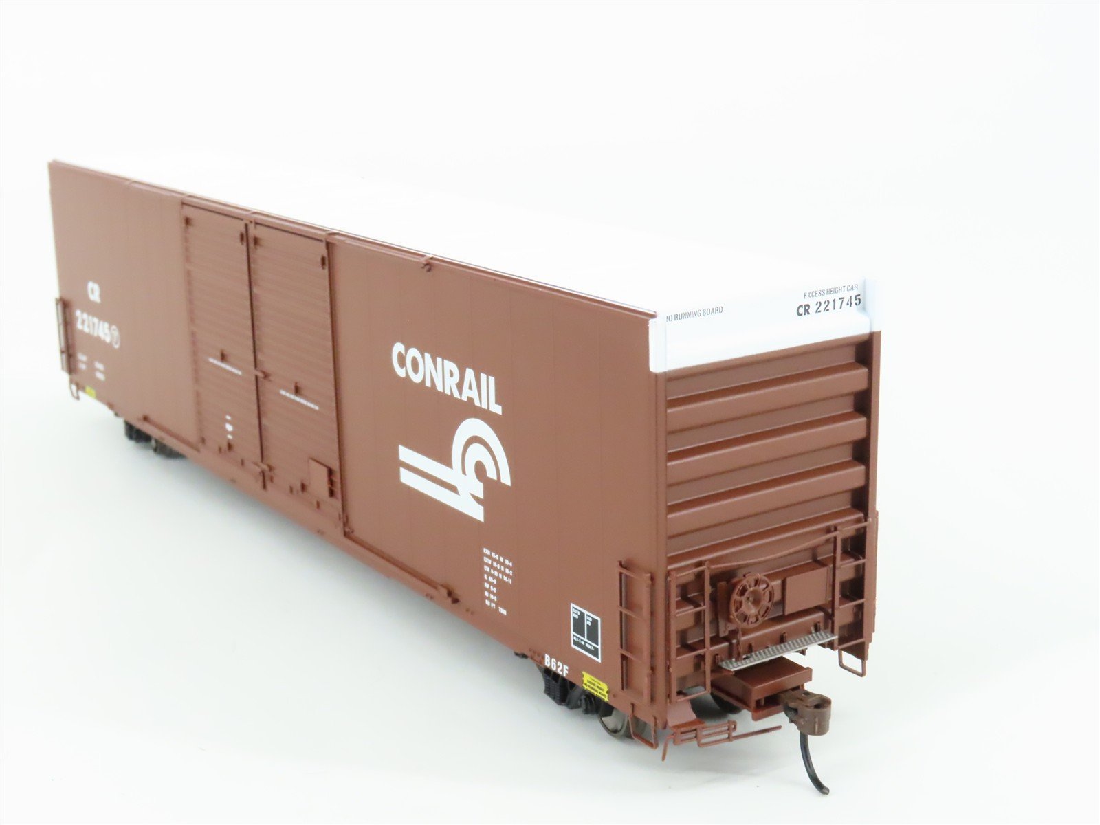 HO Scale Athearn ATH90568 CR Conrail 60' High Cube Double Door Box Car #221745