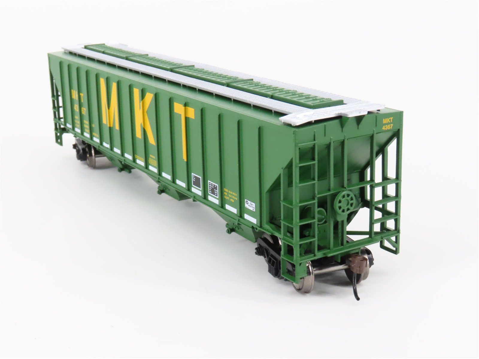 HO Scale Athearn ATH18787 MKT Missouri Kansas Texas 3-Bay Covered Hopper #4367