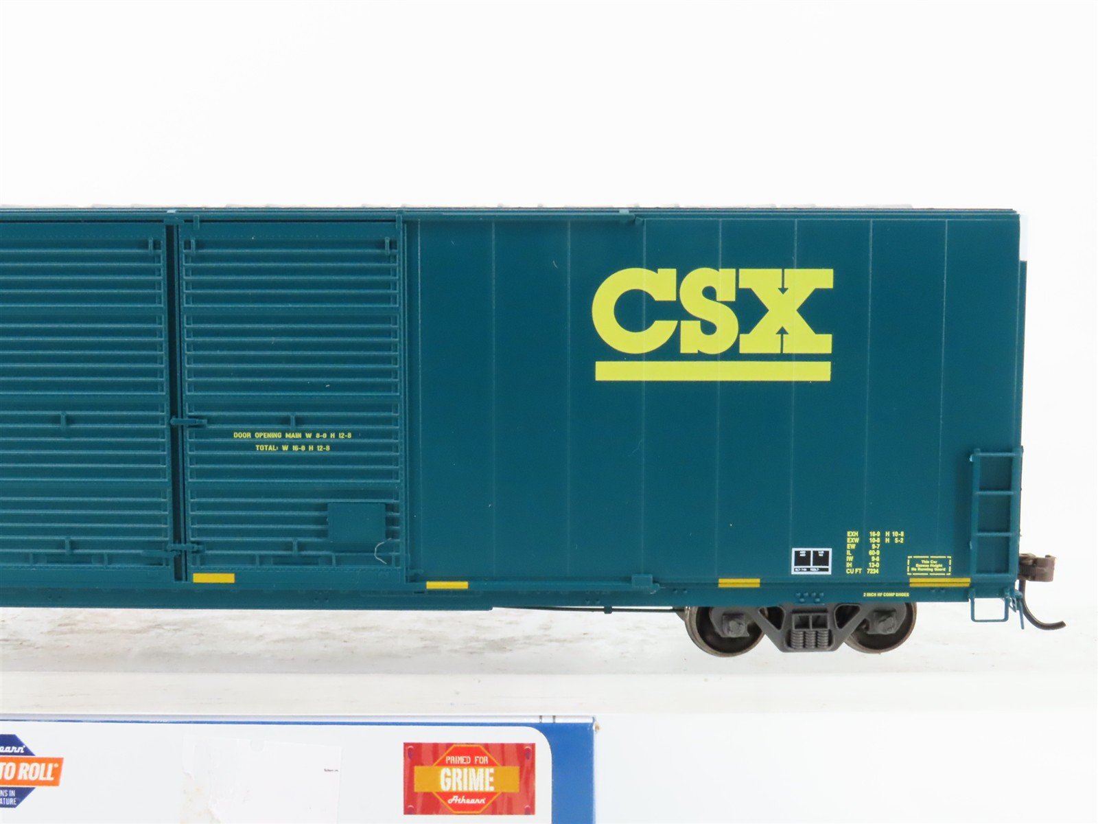 HO Scale Athearn ATH90572 CSXT 60' FMC High Cube Double Door Box Car #166701