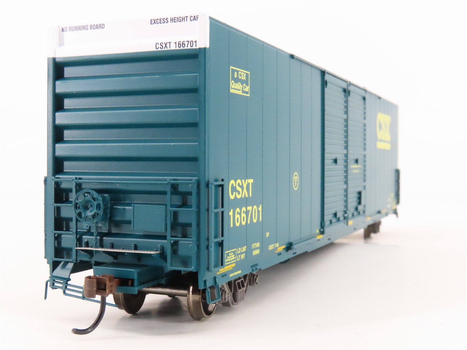 HO Scale Athearn ATH90572 CSXT 60' FMC High Cube Double Door Box Car #166701