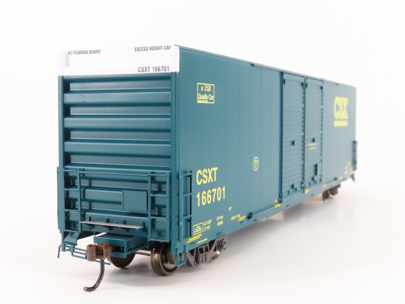 HO Scale Athearn ATH90572 CSXT 60' FMC High Cube Double Door Box Car #166701