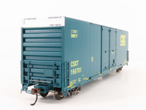 HO Scale Athearn ATH90572 CSXT 60' FMC High Cube Double Door Box Car #166701