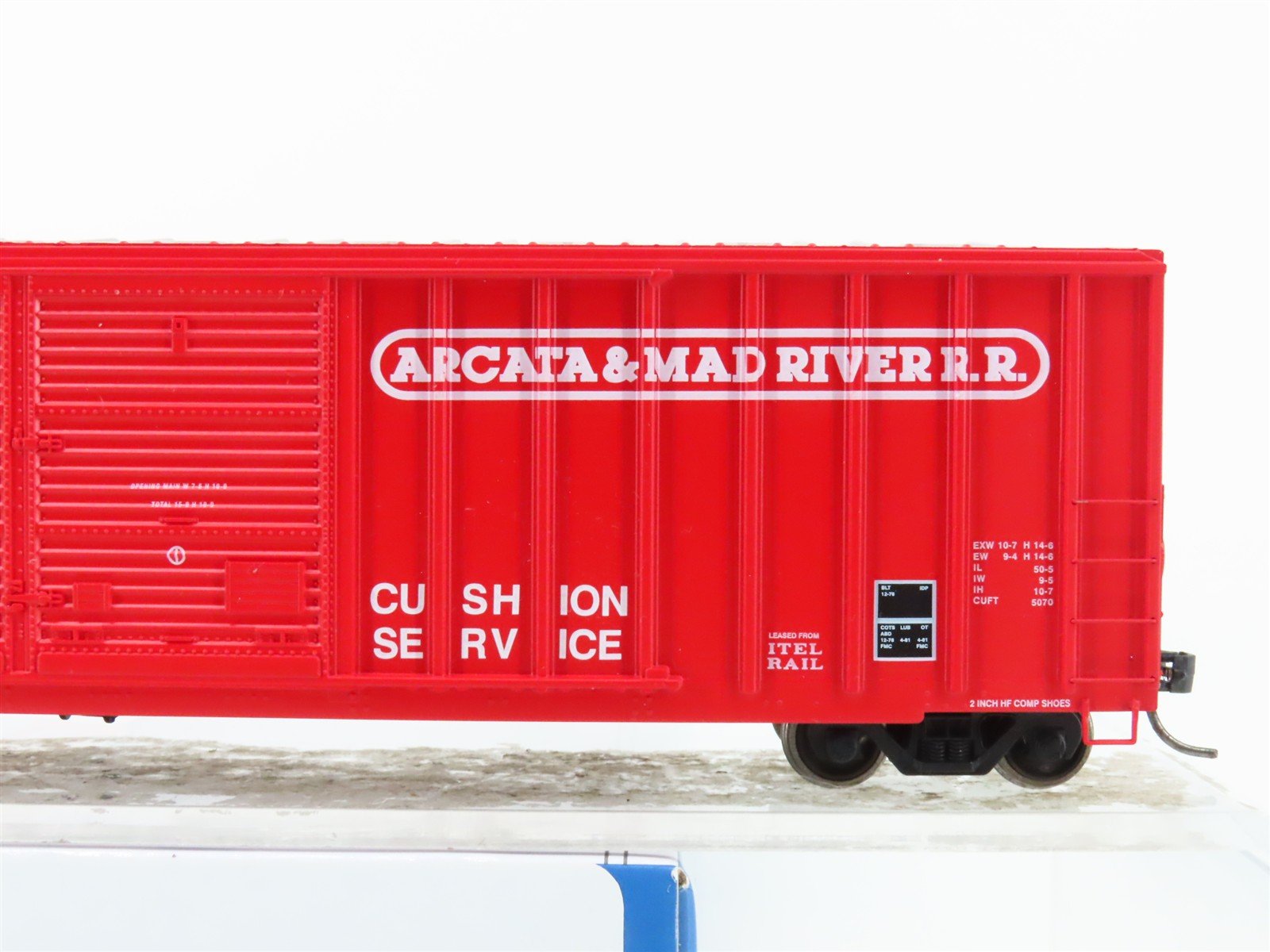 HO Scale Athearn ATH98512 A&MR Arcata & Mad River 50' Double Door Box Car #1078