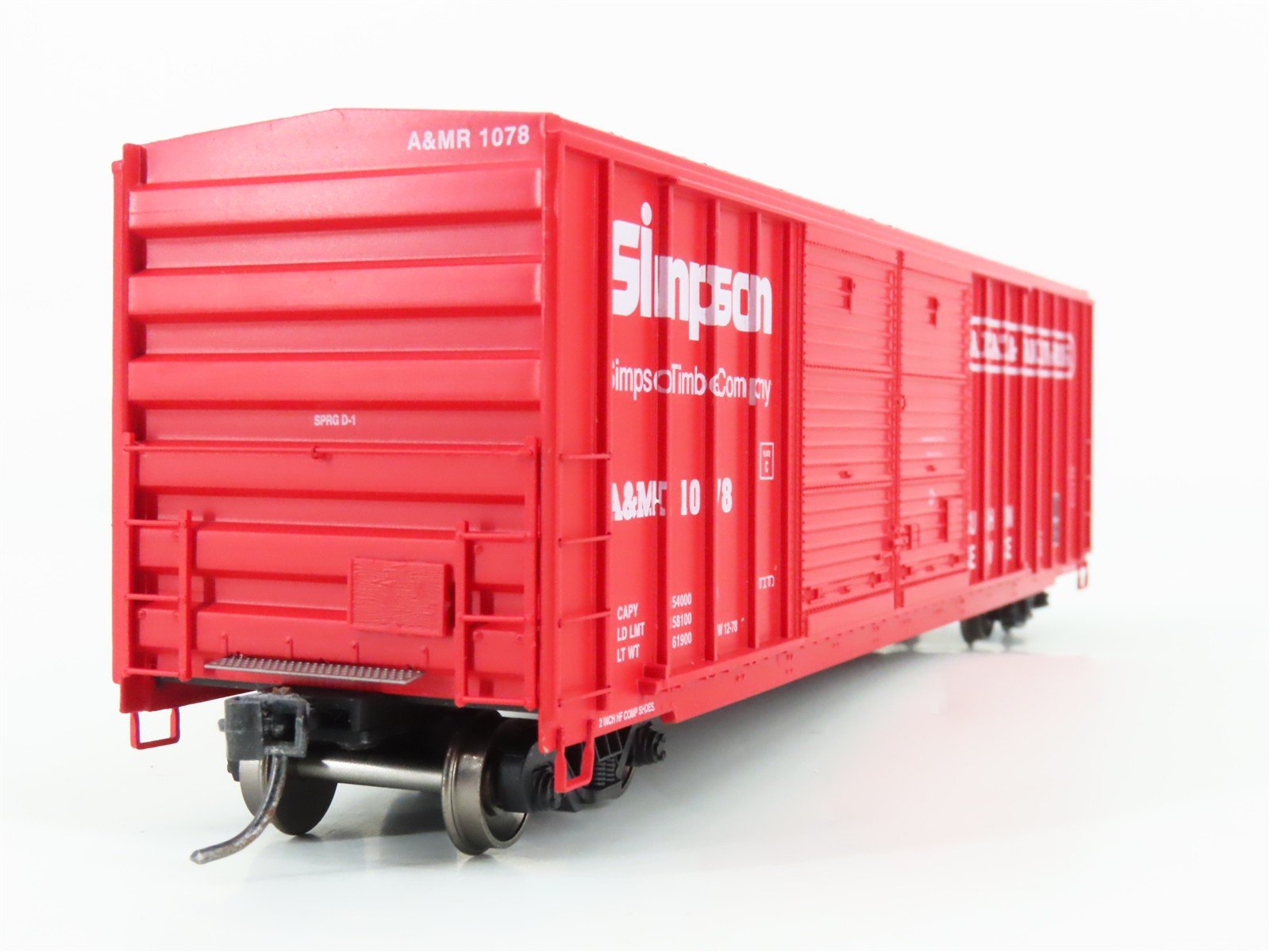 HO Scale Athearn ATH98512 A&MR Arcata & Mad River 50' Double Door Box Car #1078