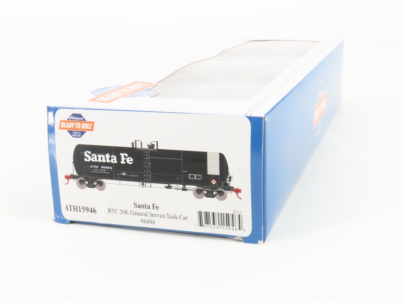 HO Scale Athearn ATH15946 ATSF Santa Fe Railroad General Service Tank Car #98494