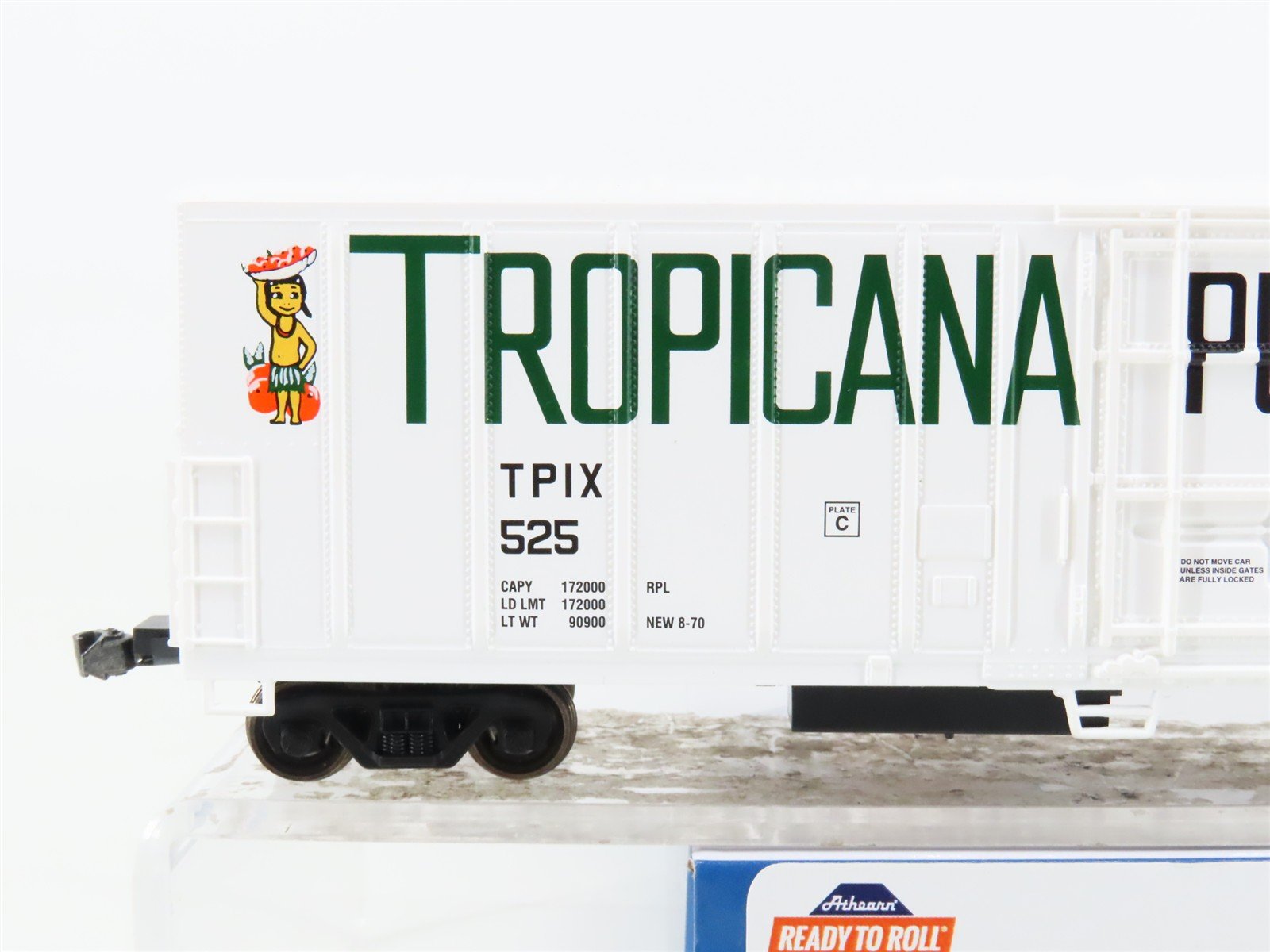 HO Scale Athearn ATH71053 TPIX Tropicana Orange Juice 57' Mechanical Reefer #525